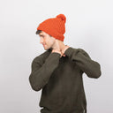 Bandista Terracotta Ponponu Değiştirilebilir Unisex Bere