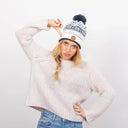 Bloody Mary White Ponponu Değiştirilebilir Bere