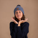 Chapman Blue Lurex Ponponu Değiştirilebilir Unisex Bere