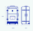 Cabaia Sibiu 2 Teker Soft Suitcase Medium