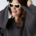 Parafina Duna Unisex Güneş Gözlüğü - Krem