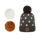 Tomato Tang Gri Ponponu Değiştirilebilir Çocuk Bere