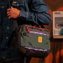Topo Mountain Cross Bag Grid / Very Peri Omuz Çantası