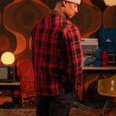 Topo Mountain Shirt Jacket – Erkek Gömlek / Garnet - Black Multi - Kırmızı