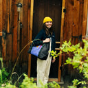 Topo Mountain Utility Grid / Very Peri Tote Bag  Omuz Çantası