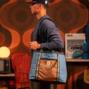 Topo Mountain Utility Grid / Very Peri Tote Bag  Omuz Çantası