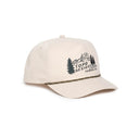 Topo Twill Rope Cap Mountain Scene Bone White Şapka